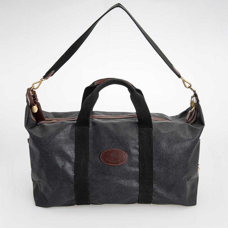 Mulberry, A "Medium Clipper" weekend bag.