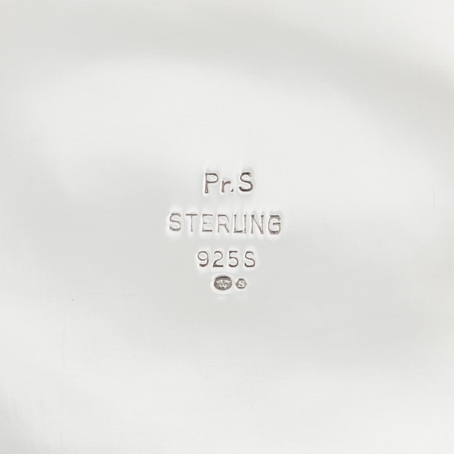 A sterling silver vase, Swedish import marks, circa mid-20th century.