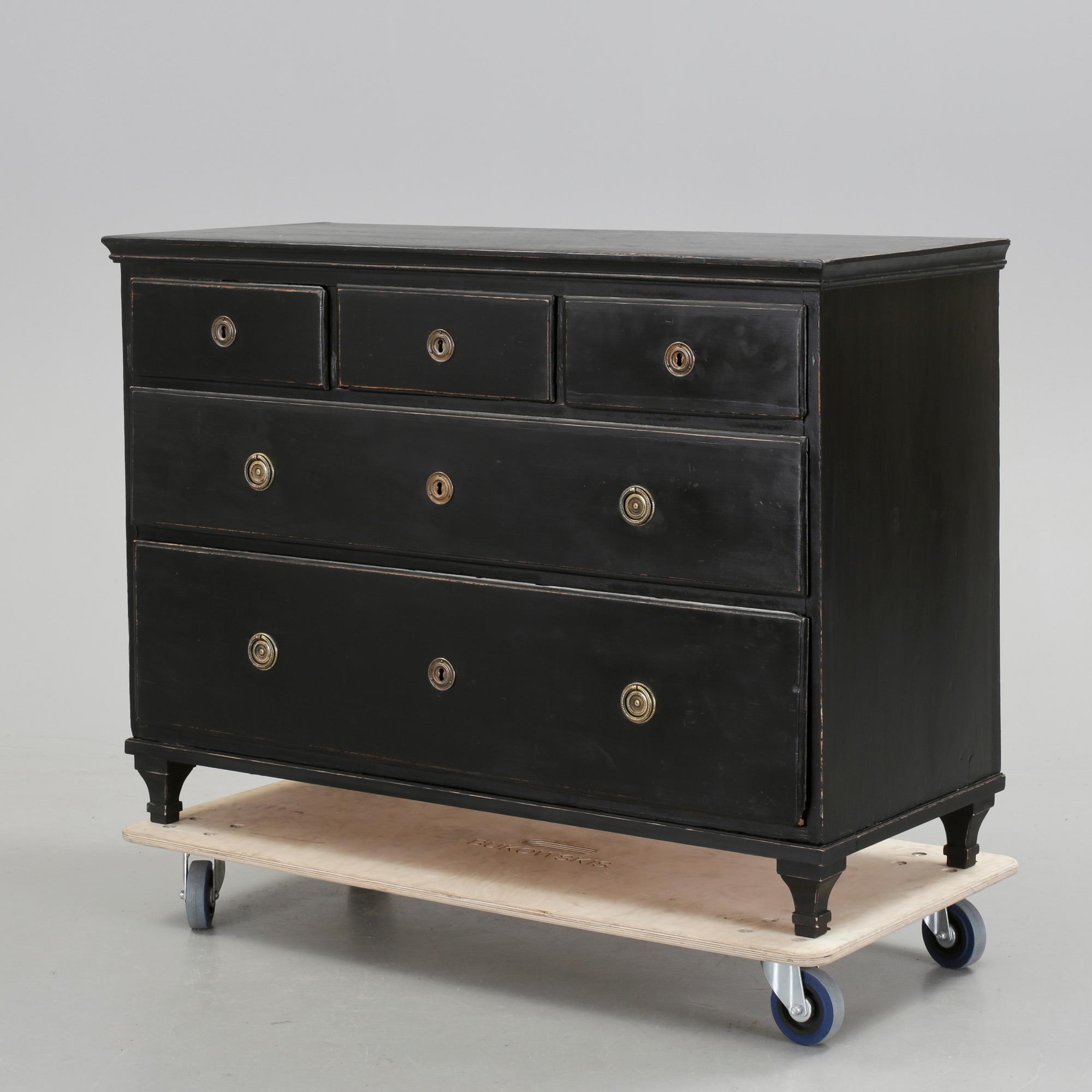 BYRÅ, gustaviansk stil, 1800-tal.