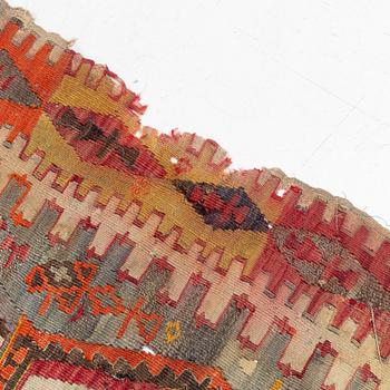 Matta, antik, anatolsk Kelim, ca 368 x 152 cm.