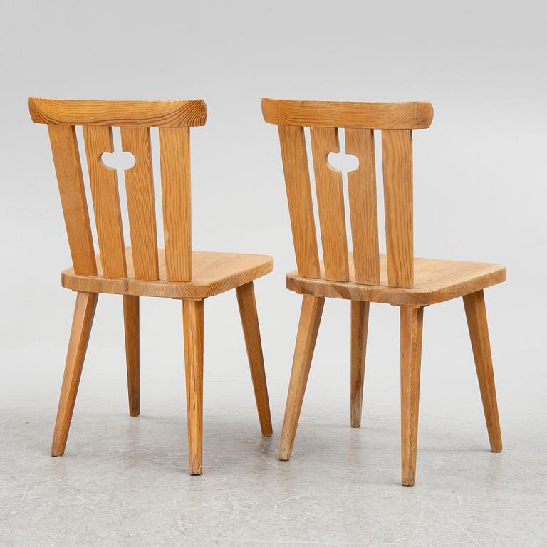 Göran Malmvall, six chairs, Svensk Fur, second half of the 20th century.