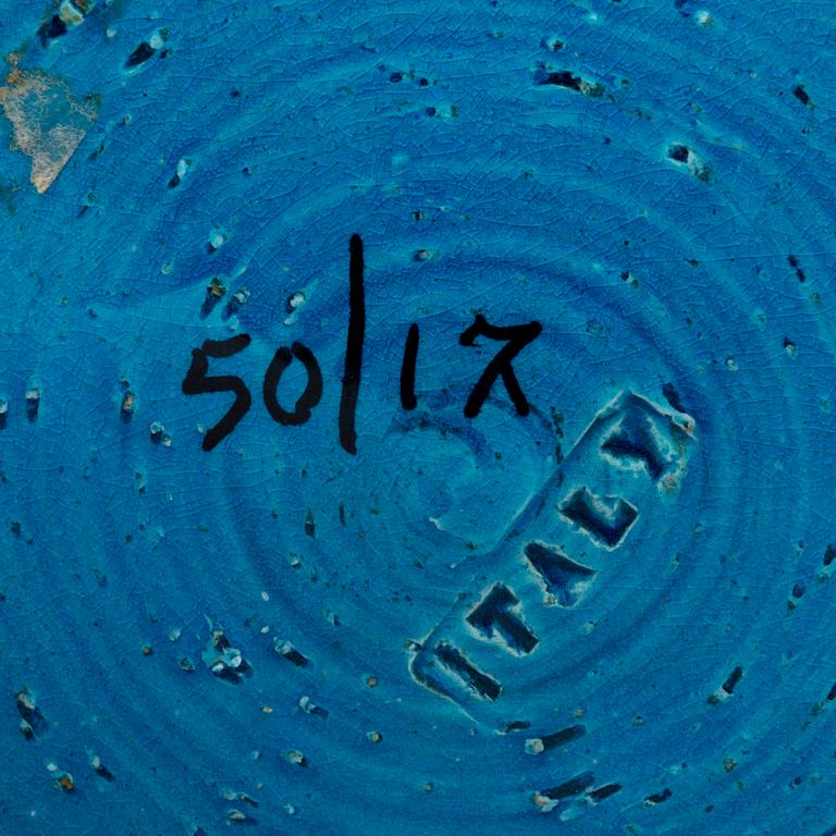 A set of three Bitossi stoneware vases later part of the 20th century.