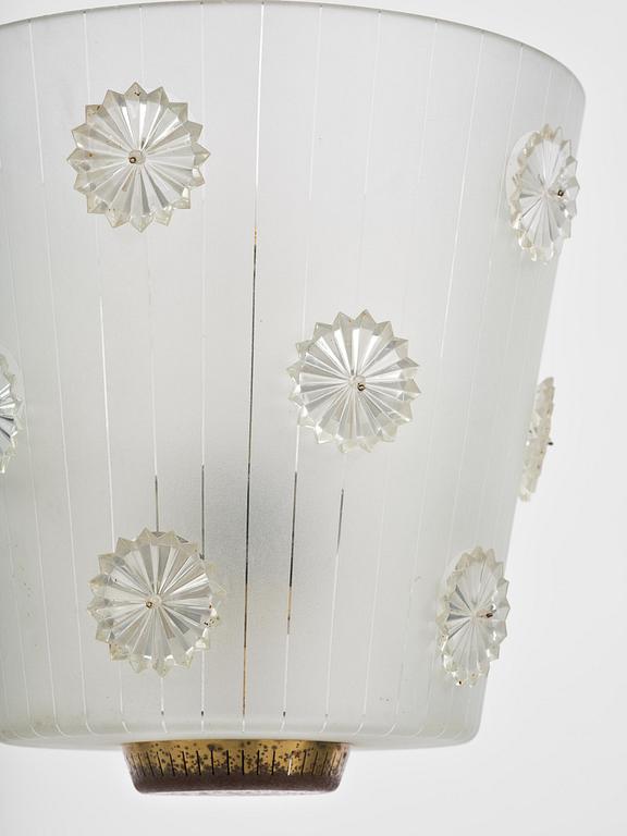 Harald Notini, a ceiling lamp model "11511", Arvid Böhlmarks Lampfabrik, Stockholm, 1940s.