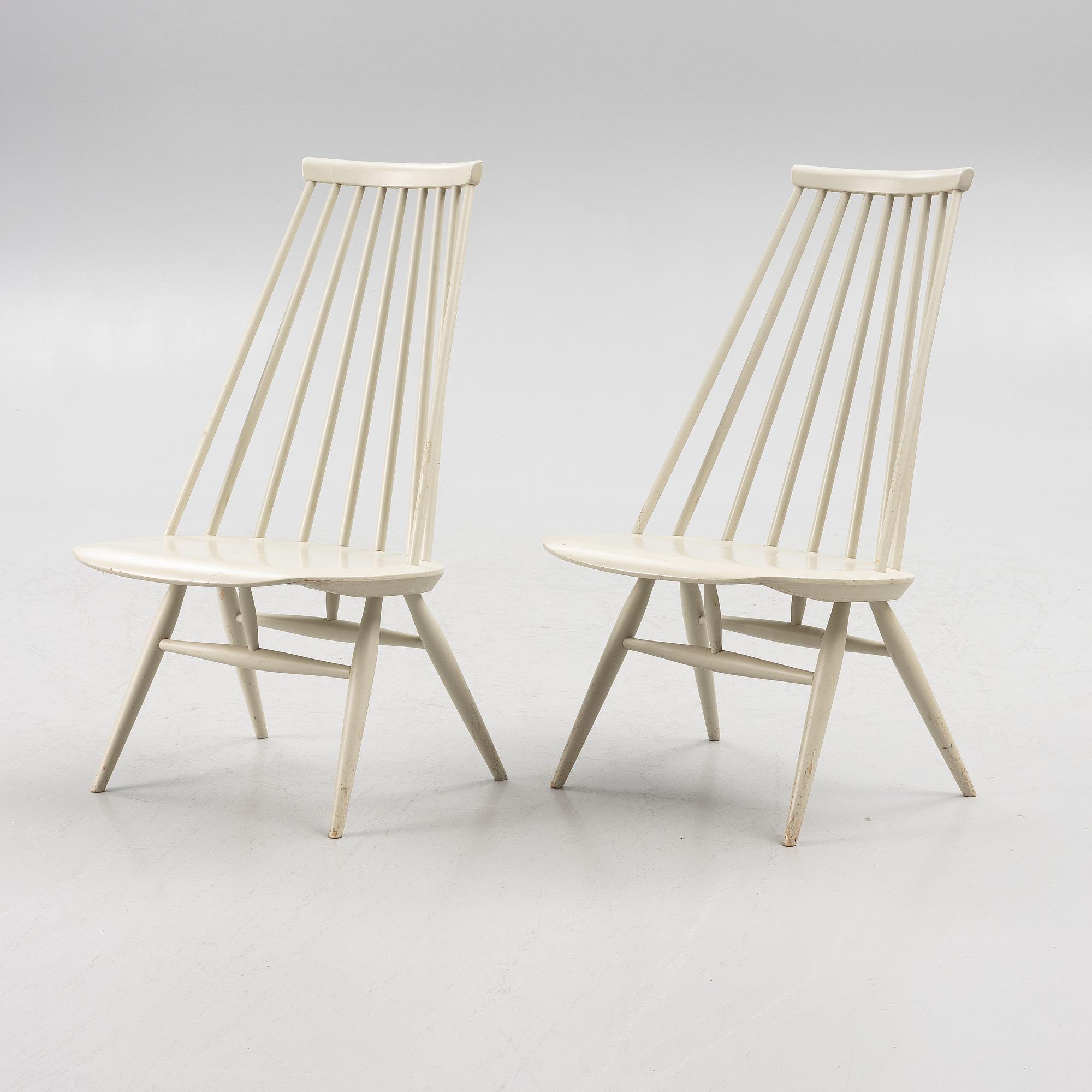 Ilmari Tapiovaara, ett par, stolar, "Mademoiselle", Edsbyverken, 1961.