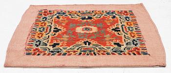 Meditationsmatta, antik Tibet, ca 84 x 80 cm.