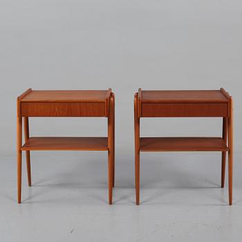 SÄNGBORD, ett par, 1950/60-tal.