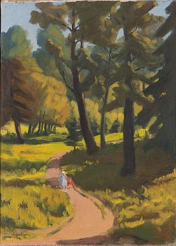 Weikko Puro, öljy kankaalle, signeerattu ja päivätty 1951.