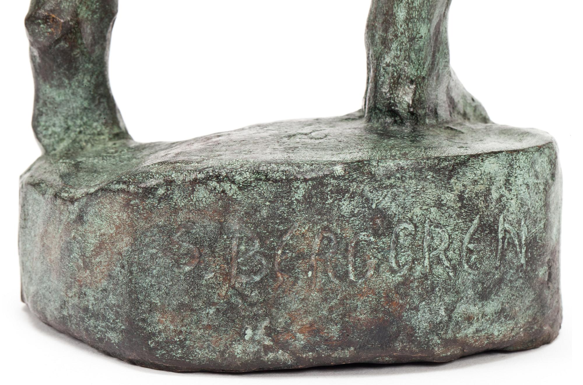 SIGGE BERGGREN, skulptur, brons, signerad.