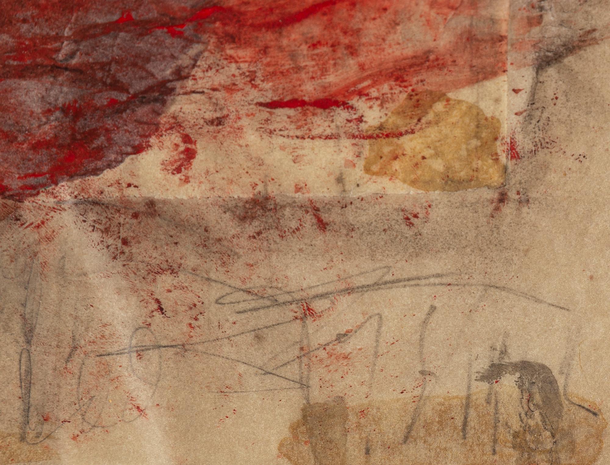 EDDIE FIGGE, mixed media, signed and dated 1962.