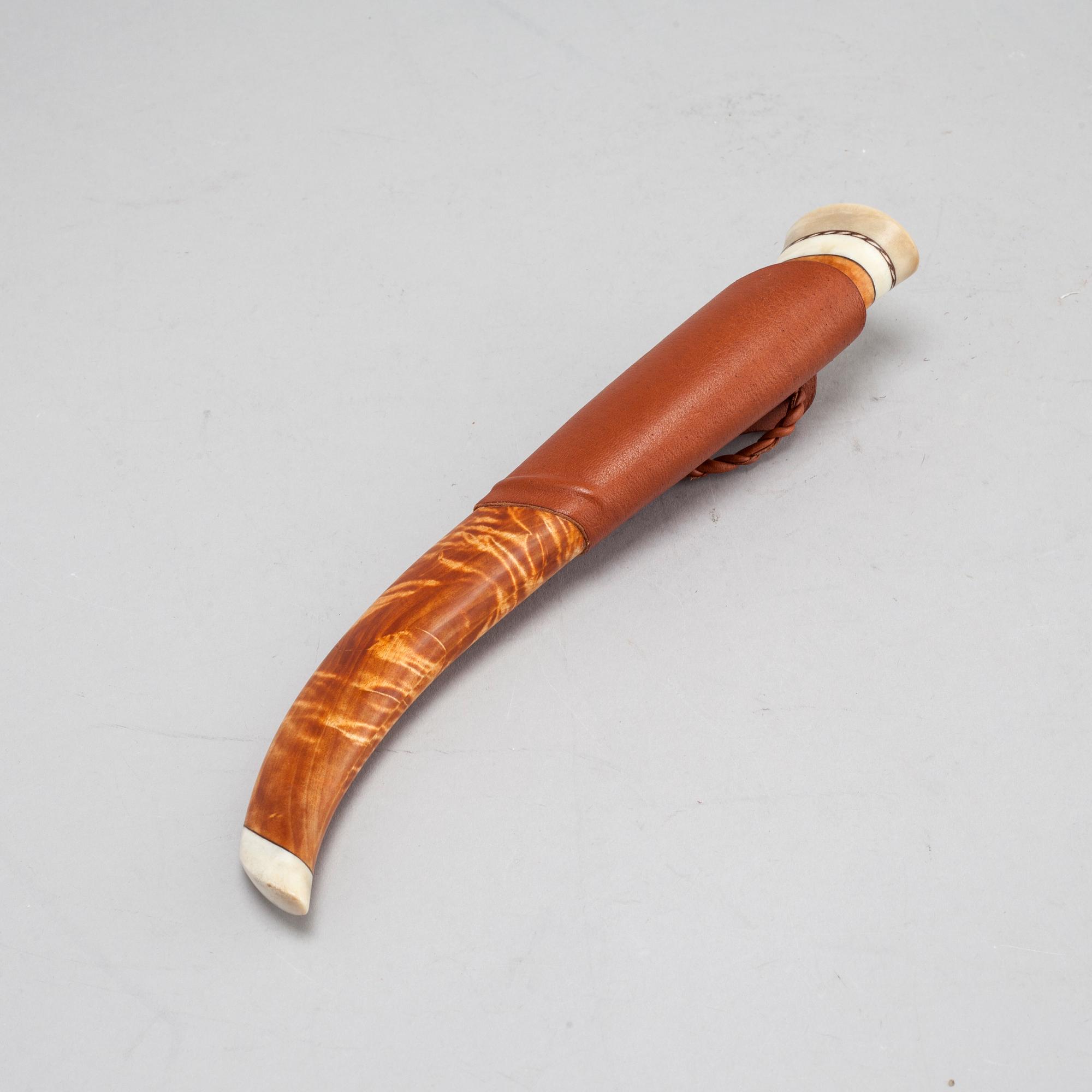 A knife by Martin Kourak, signed MK and dated -08.