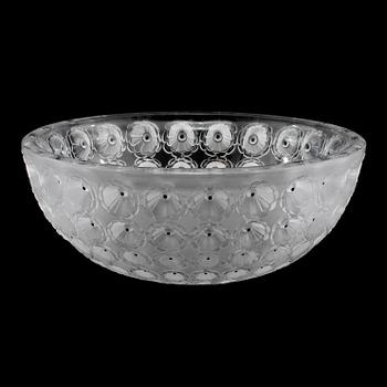 SKÅL, glas, "Nemours", Lalique, Frankrike, 1900-talets andra hälft.