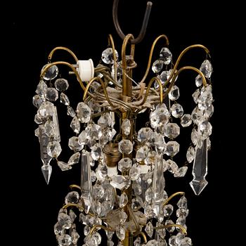 A chandelier, circa 1900.