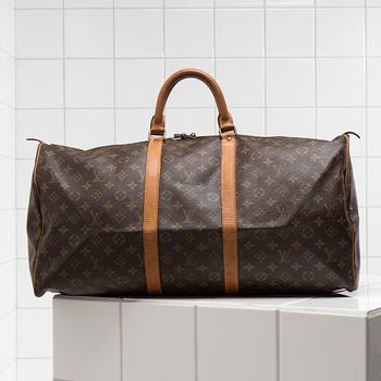 VÄSKA / WEEKENDBAG, "Keepall 55", Louis Vuitton.