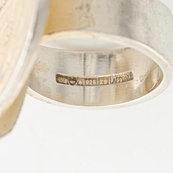 A Lapponia silver ring.