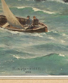 NILS HANSTEEN, olja på duk, sign o dat- 1888.