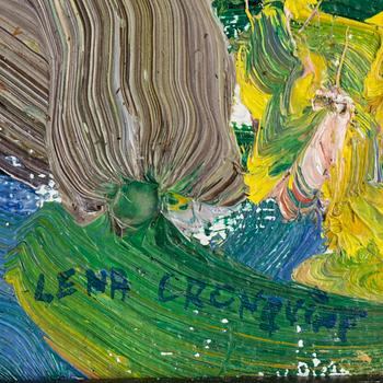 Lena Cronqvist, oil on canvas, signed.