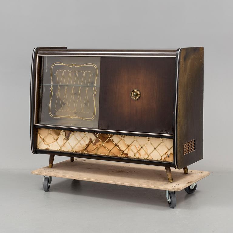 A BAR AND RADIOCABINET, mid 1900s, Blaupunkt, Germany.