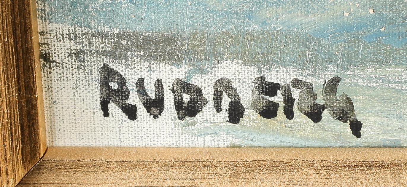 GUSTAV RUDBERG, olja på duk, signerad.