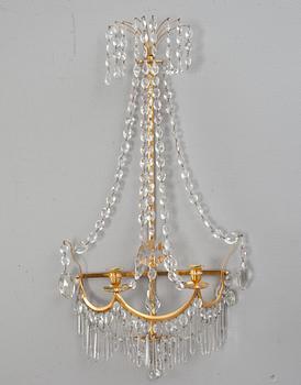 VÄGGLYSTRAR, ett par, gustaviansk stil, 1900-tal.