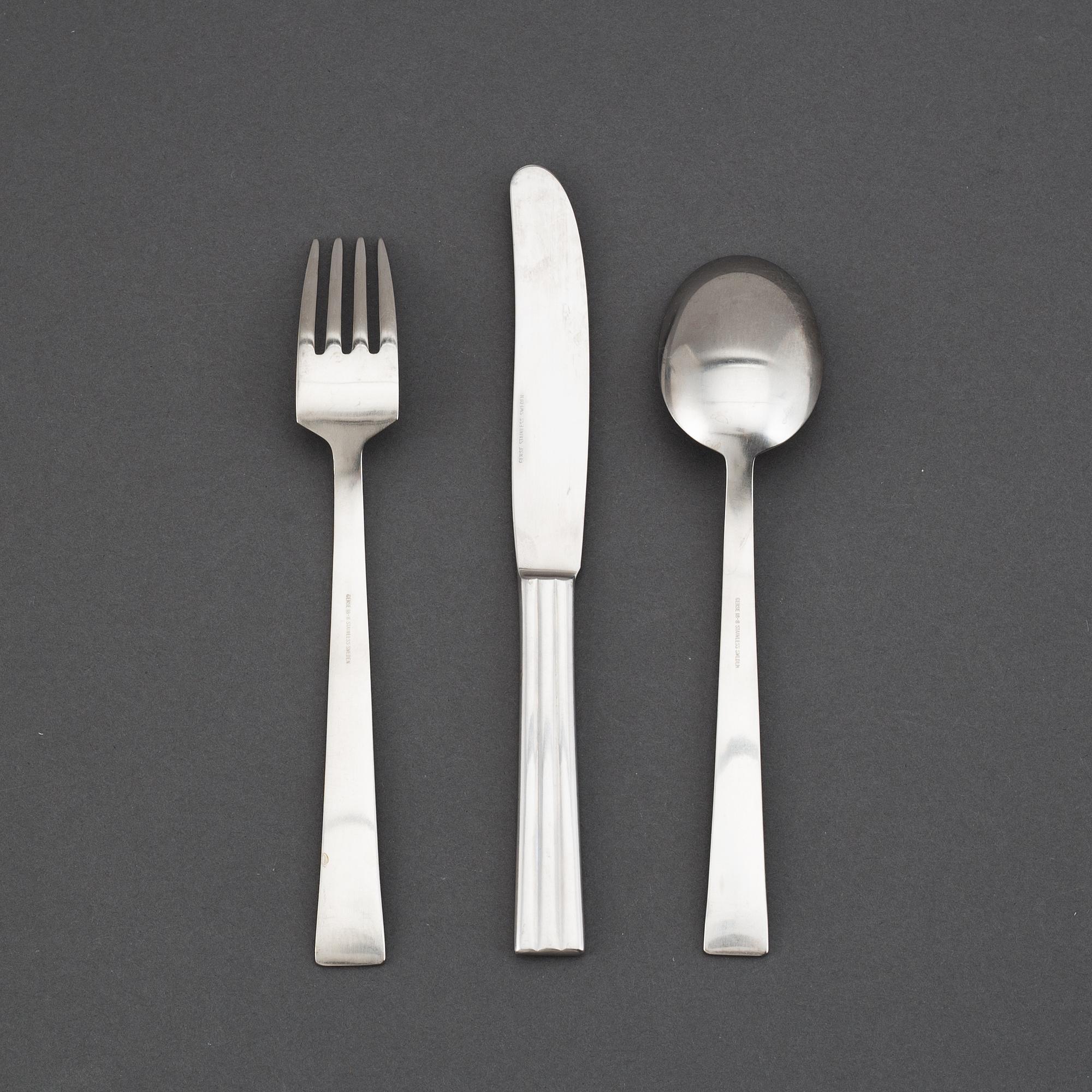 FOLKE ARSTRÖM, bestick, 36 delar, "Thebe", Gense, Sverige, 1950-/1960-tal.