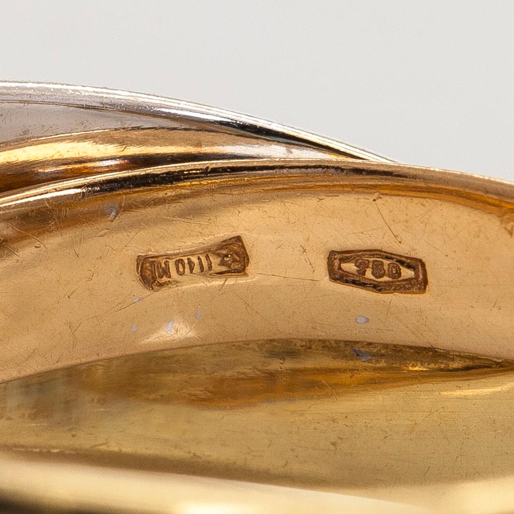 Cartier, örhängen, "Trinity", 18K guld.