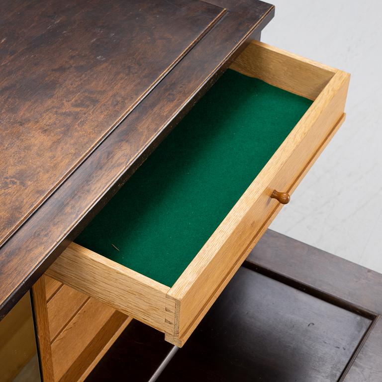 A birch veneered bar cabinet, Kocks Snickerifabriker Trälleborg, 1930's.