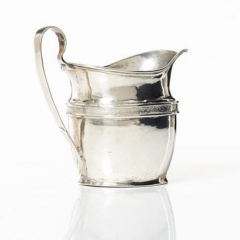 A silver empire creamer, mark of Johan Winqvist, Helsinki, circa 1820.