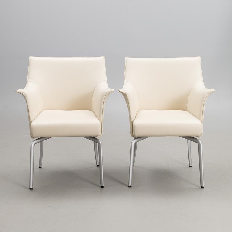 ROLF BENZ, two armchairs, early 21st century.