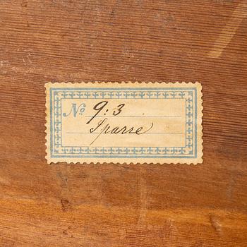 Säng, tillskriven Erik Öhrmark (mästare i Stockholm 1777-1813), Gustaviansk.