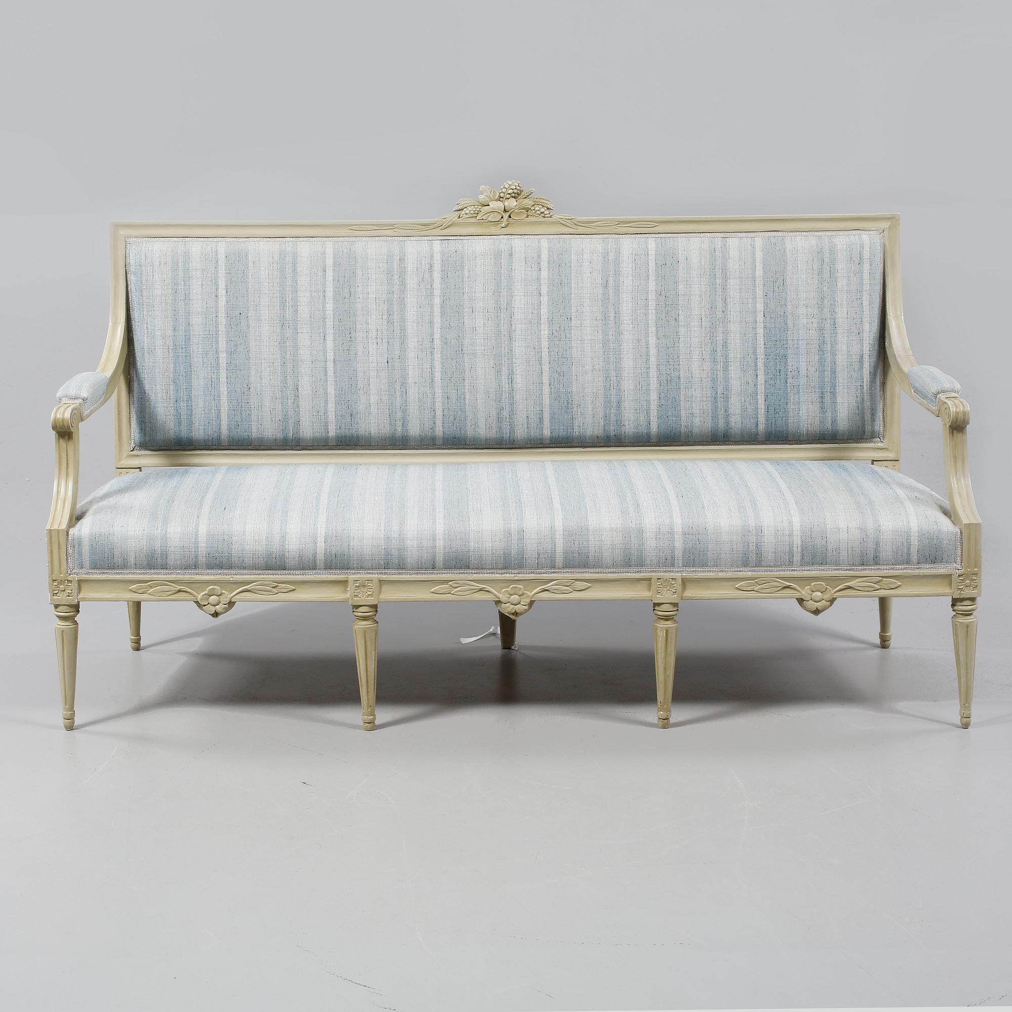 SOFFA, gustaviansk, omkring år 1800.