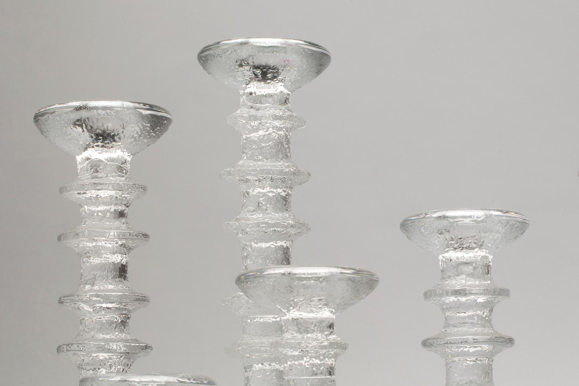 LJUSSTAKAR, 8 st, Timo Sarpaneva Iittala "Festivo".