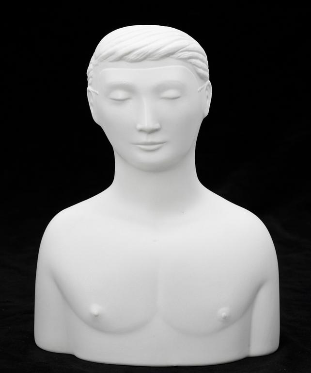 FIGURIN, parian, "Mannen med masken", Stig Lindberg, Gustavsberg, nurm 311/1000.