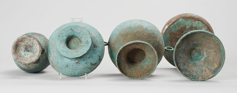 PARTI 3 delar. brons. Kina. 1900-tal.