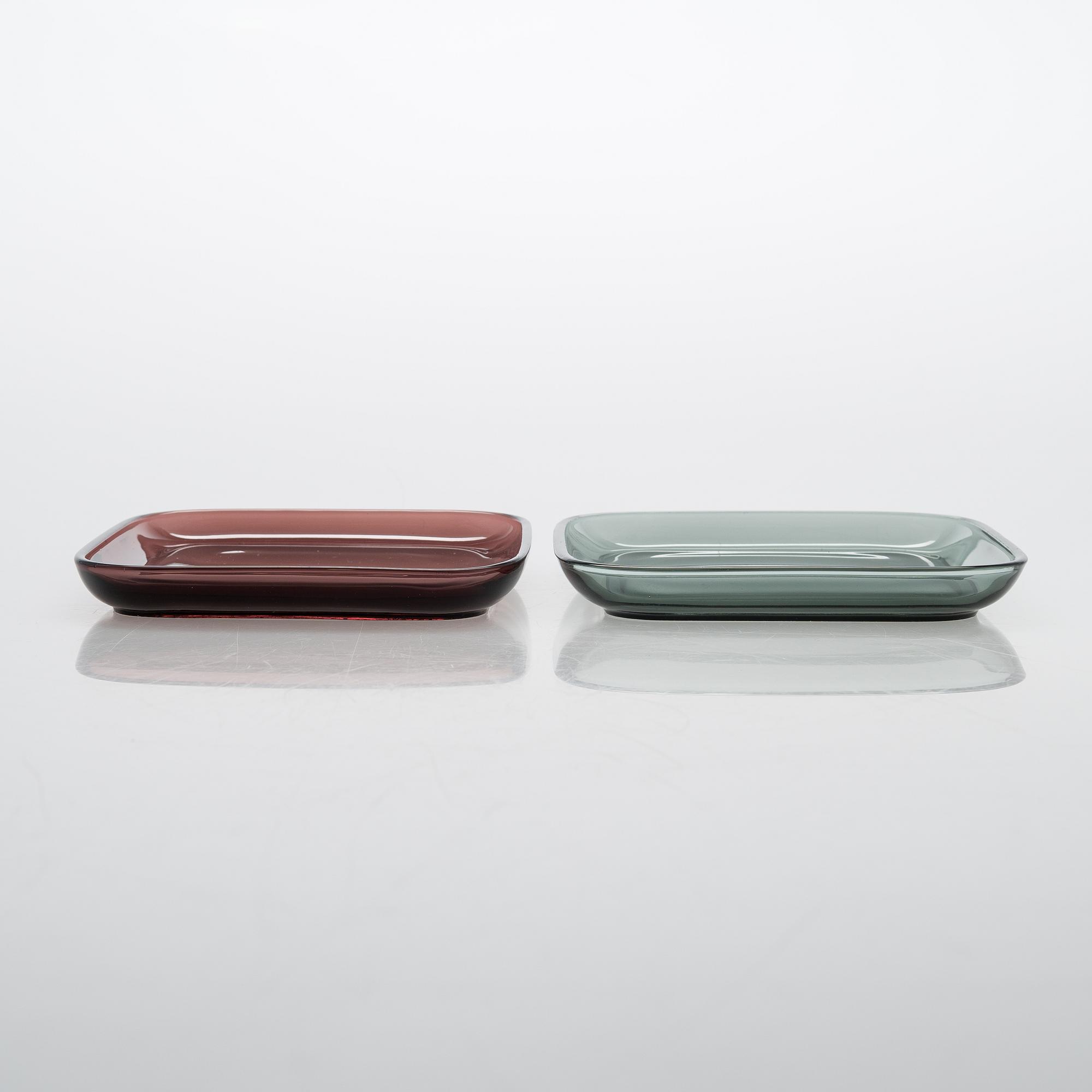 Kaj Franck, an 11-piece set of glass dishes model 5269, Nuutajärvi 1954-68.