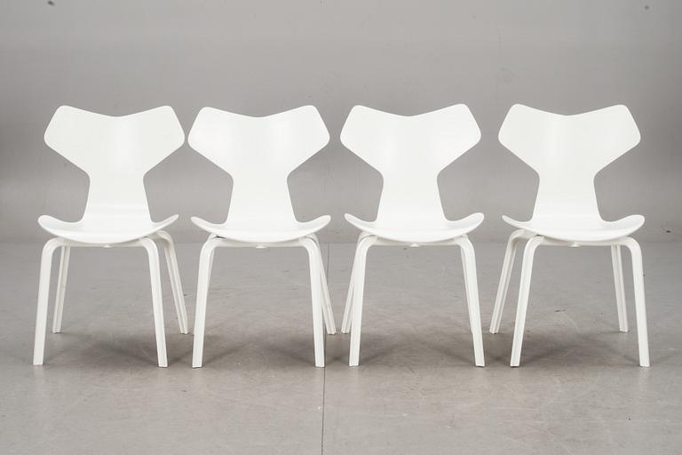 STOLAR, 4 st, "Grand Prix", Arne Jacobsen, Fritz Hansen, Danmark.