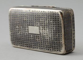 DOSA, silver, nielloarbete, Ryssland 1878. Vikt ca 106 gram.