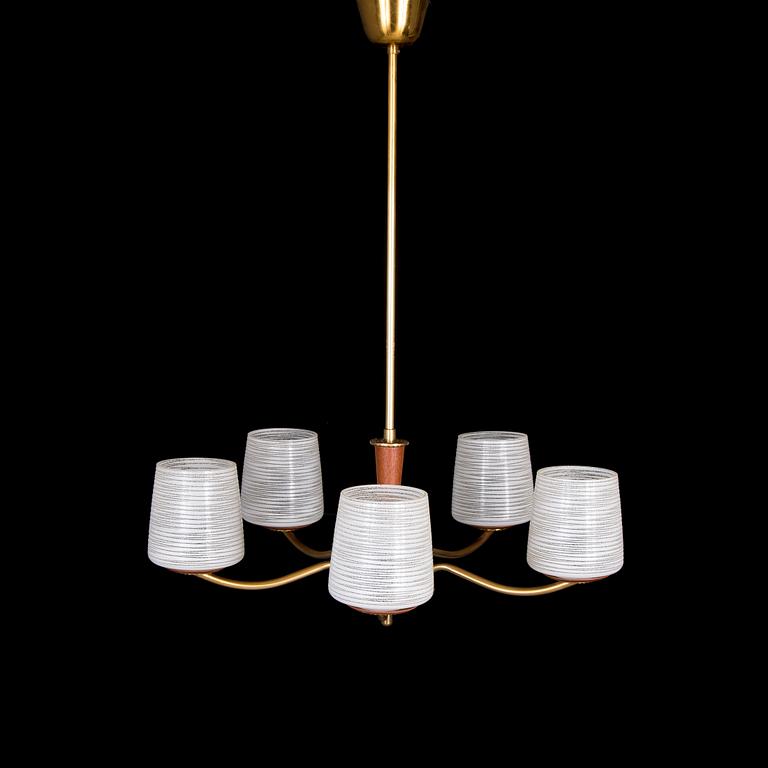 TAKLAMPA, Valinte, 1900-talets mitt. Höjd 75 cm.