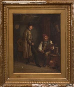 JOHAN JOSEF MALMBERG, troligen, olja på duk, signerad och daterad- 1863.