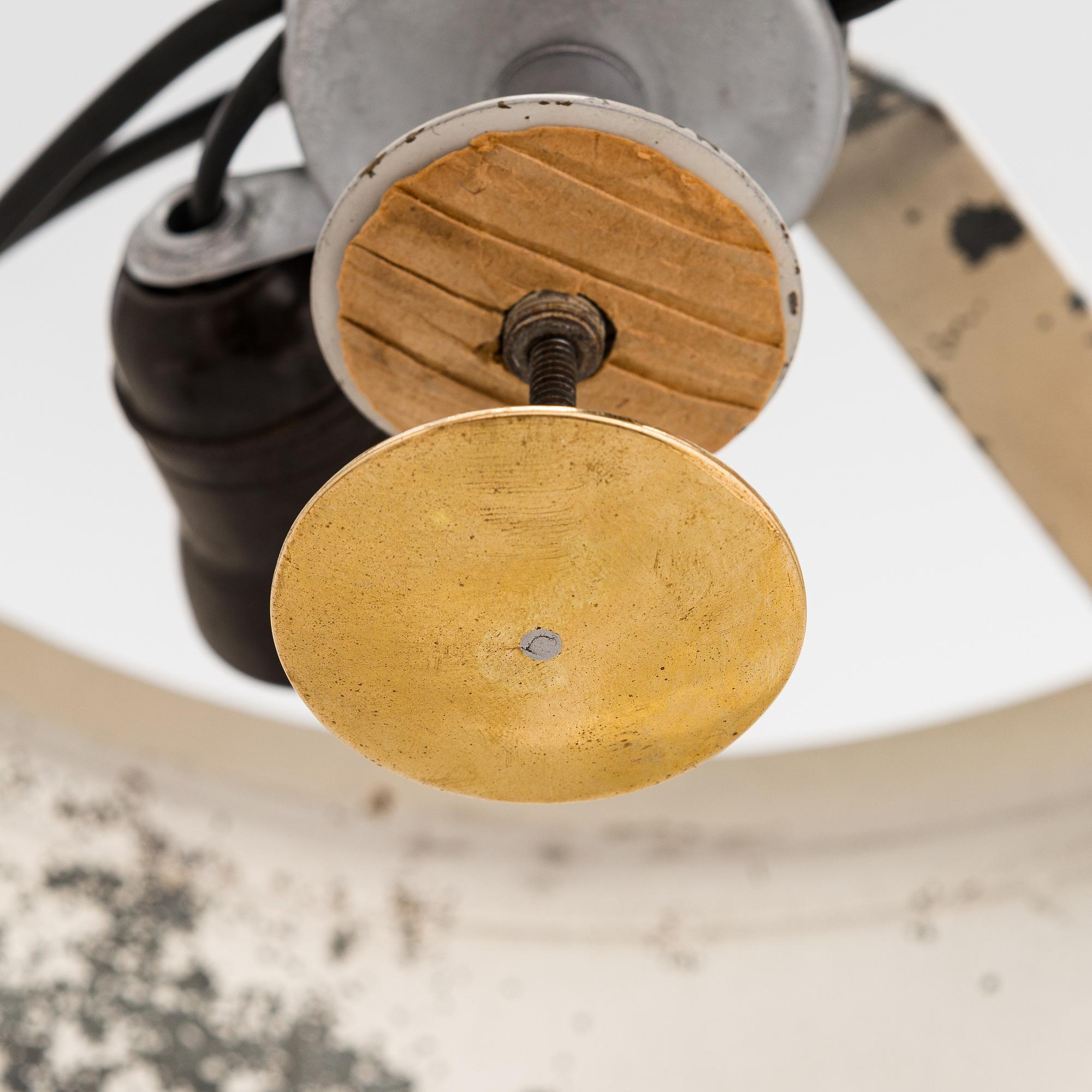 Paavo Tynell, a pair of mid-20th century ceiling lights for Idman.