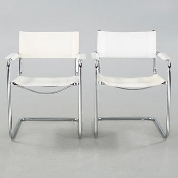 A pair of armchairs, made in the second half of the 20th century.