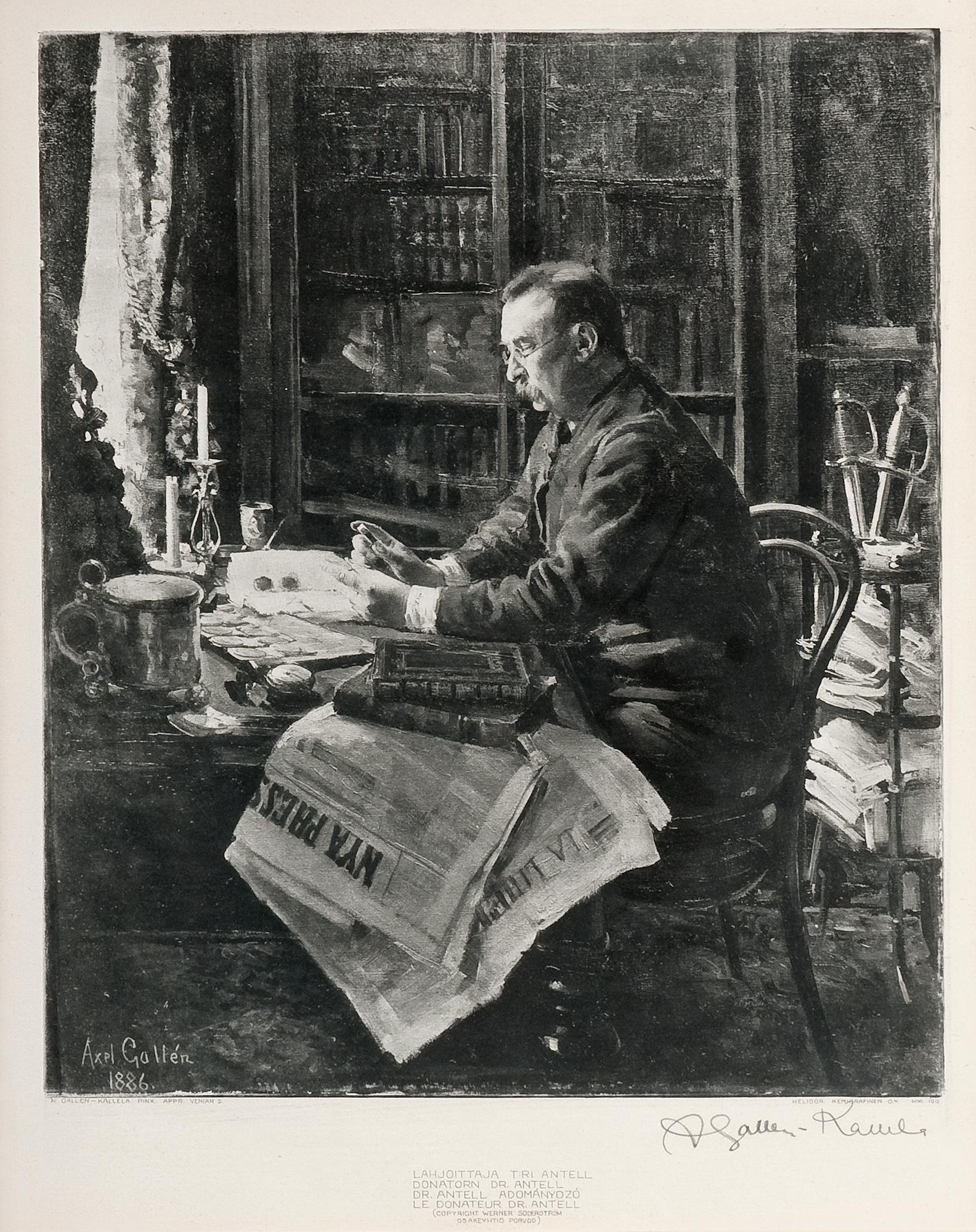 Akseli Gallen-Kallela, DR ANTELL.
