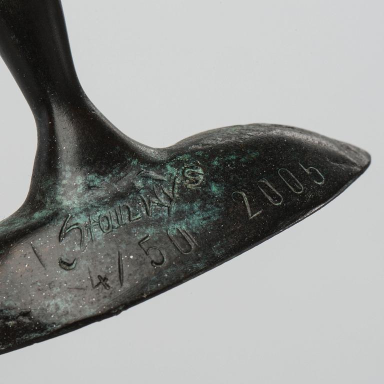 STAN WYS, brons, signerad, daterad 2005 och numrerad 4/50.