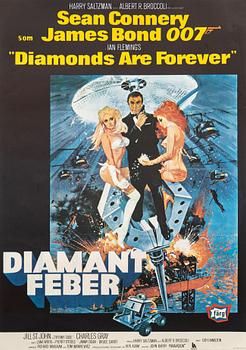 Filmaffisch James Bond "Diamant Feber" (Diamonds are Forever").