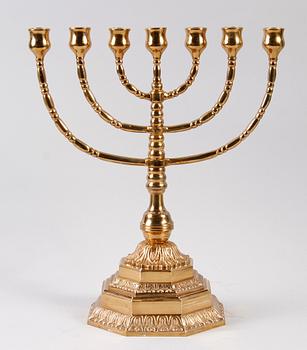 KANDELABER, mässing, 1900-tal.