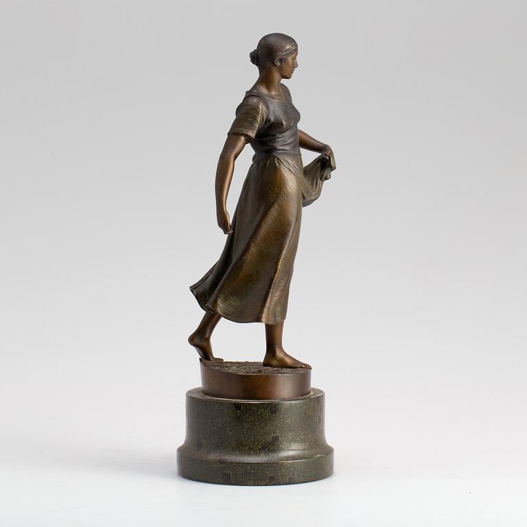 ADOLF MÜLLER-CREFELD, sculpture, bronze, signed.
