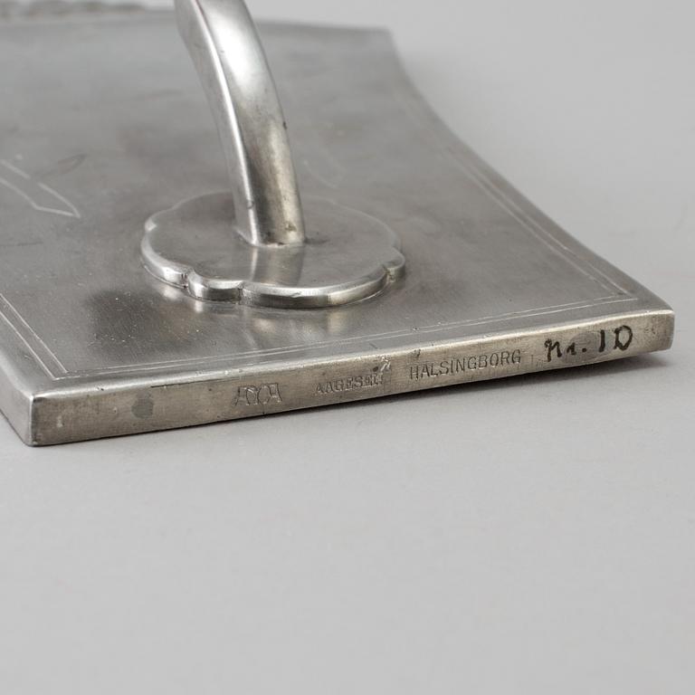 A couple of Wall sconcesof  tin, Astrid M Aagesen, Helsingborg 1920th.