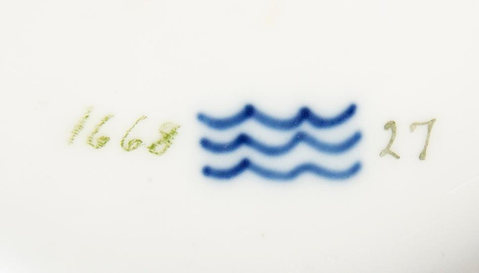 TERRIN samt FAT, "Sachsisk blomst", Royal Copenhagen.