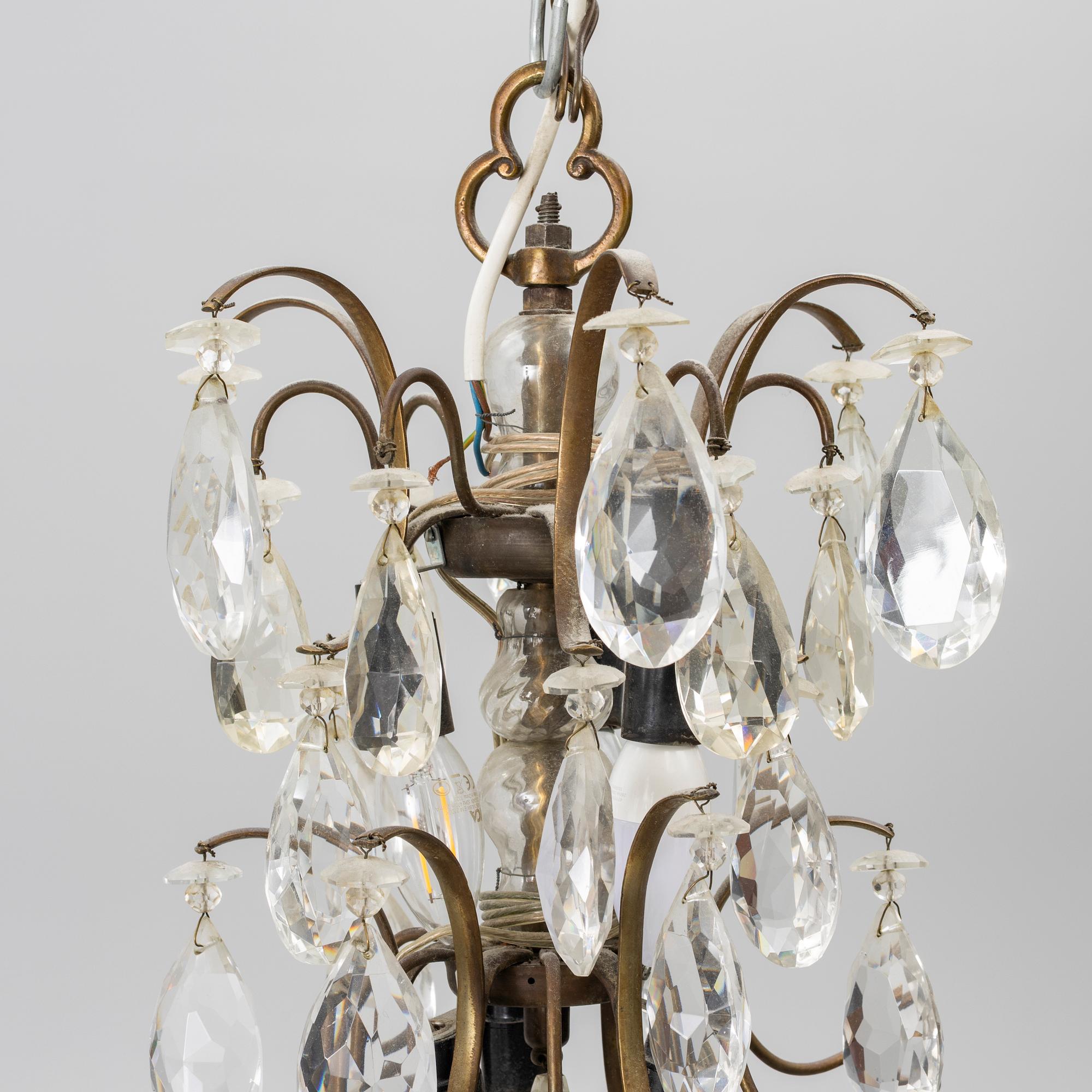 Chandelier, Rococo style, mid-20th century.