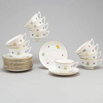 a set of 12 'Poem' teacups by Gustavsberg.