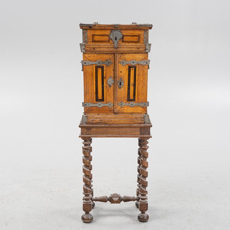 A Baroque style cabinet, late 19th Century.